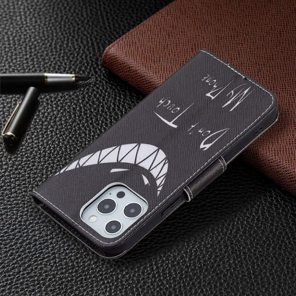 Wonderland iPhone 13 Pro Max flip-etui - Ikke Rør Telefonen Min Black
