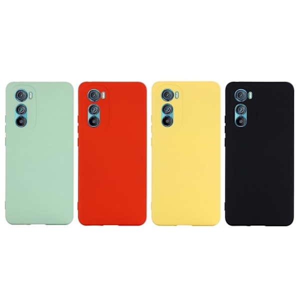 Matte Liquid Silikone Cover til Motorola Edge 30 - Sort Black