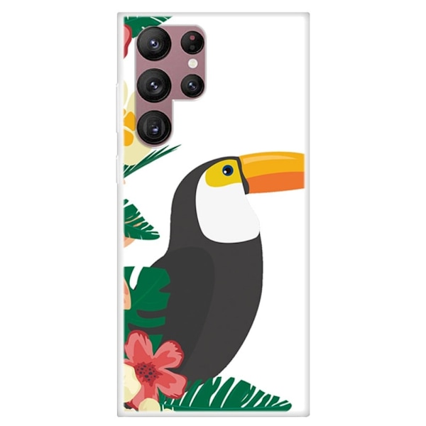 Deco Samsung Galaxy S22 Ultra kotelot - Lehdet Ja Linnut Multicolor