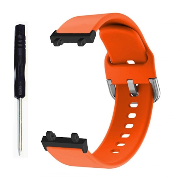 Amazfit T-Rex 2 fleksibel silikone urrem - Orange Orange