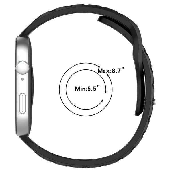 Huawei Watch Fit 3 silikonarmband med prickar, justerbart armband - Stjärnljus Silvergrå
