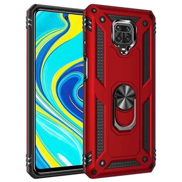 Bofink Combat Xiaomi Redmi Note 9 Pro / Xiaomi Redmi Note 9S skal - Röd Röd