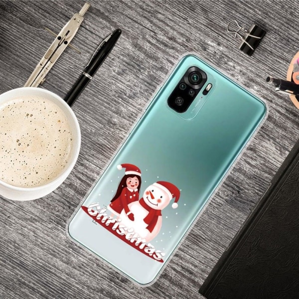 Juleetui til Xiaomi Redmi Note 10S / Redmi Note 10 - Byg En Snemand Multicolor