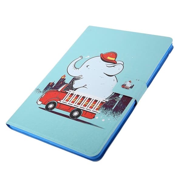 Elegant Mønster Lær Flippetui til Samsung Galaxy Tab A7 10.4 (2020) - Elefant White