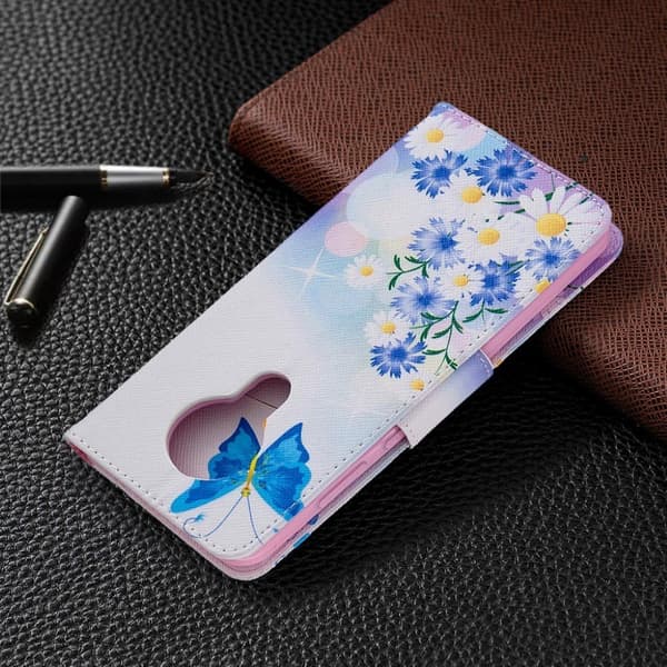 Wonderland Nokia 5.3 kotelot - Sininen Perhonen ja Kukat Multicolor
