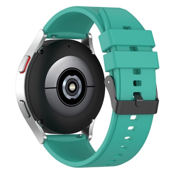 20 mm enkel silikoneurrem til Samsung-ur med sort spænde - Grøn Green