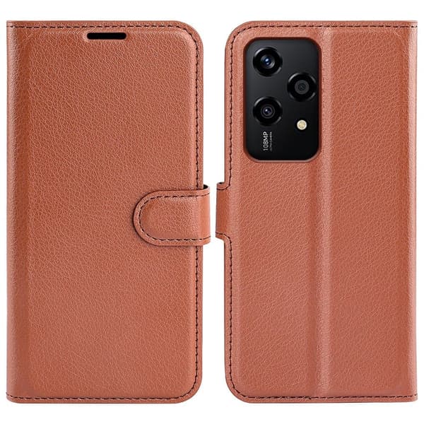 Classic Honor 200 Lite flip kuoret - Ruskea Brown