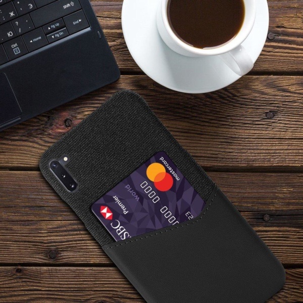 Bofink Samsung Galaxy Note 10 Card Kuoret - Musta Black