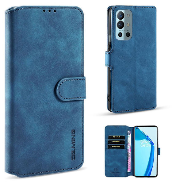 DG.Ming OnePlus 9R Retro Suojakotelo - Sininen Blue