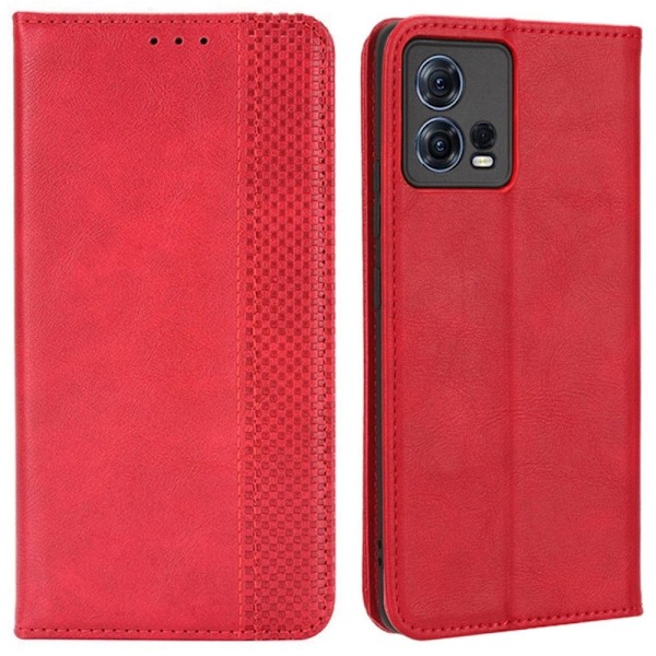 Bofink Vintage Motorola Edge 30 Fusion / S30 Pro Læder Etui - Rød Red