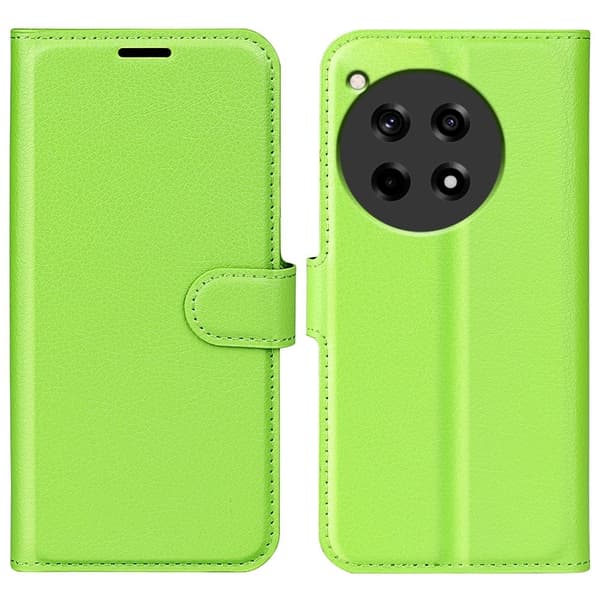 Klassisk OnePlus 12R / OnePlus Ace 3 flip etui - Grøn Green