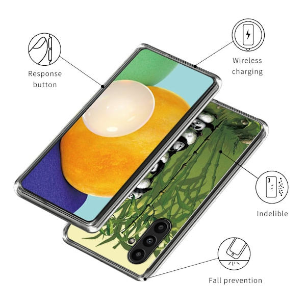 Deco Samsung Galaxy A14 deksel - Stabling Av Pandaer Green