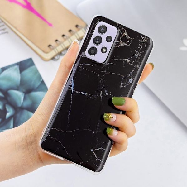 Marble Samsung Galaxy A52 5G Etui - Sort Marmor Black