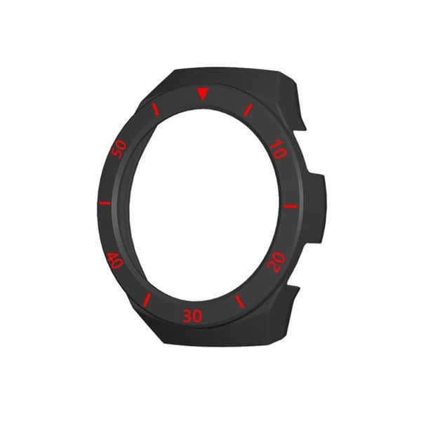 Huawei Watch GT 2e designcover med dobbelt farveskala - Sort / Rød Black