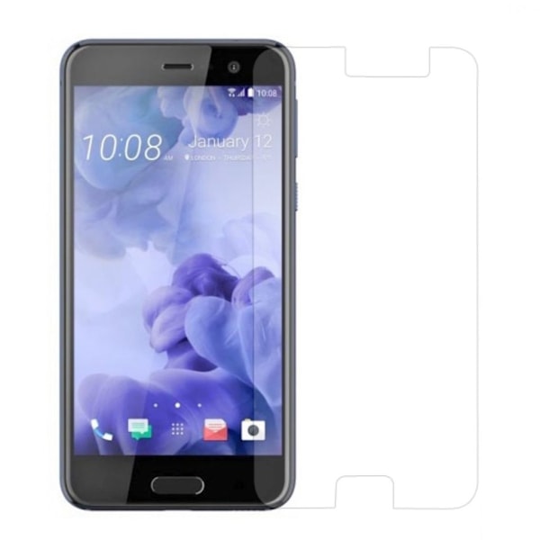 HTC U Play skærmbeskytter som er lavet af 0.3 mm glas Transparent