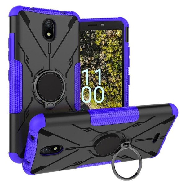Kickstand cover with magnetic sheet for Nokia C100 - Purple Lila
