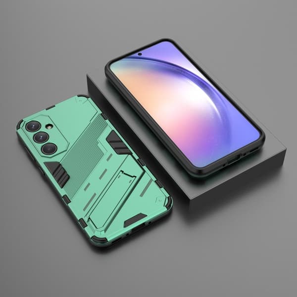 Stötsäkert Samsung Galaxy A35 skal med modernt utseende - Grön Grön