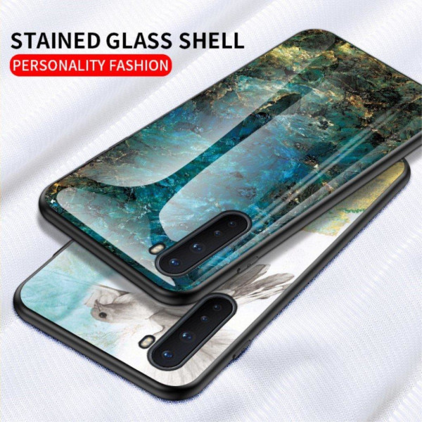 Fantasy Marble OnePlus Nord Cover - Smaragd Green