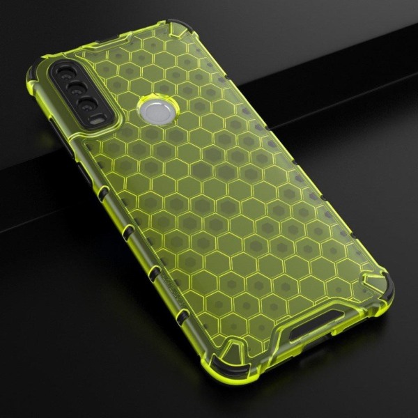 Bofink Honeycomb Alcatel 1S (2020) Etui - Grøn Green