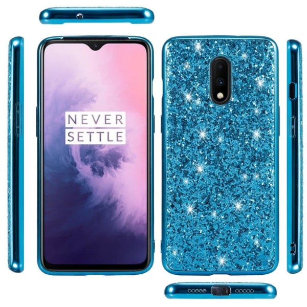 Glitter OnePlus 7 kuoret - Syaani Green