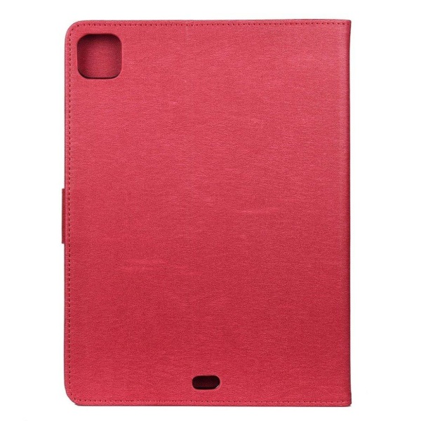 iPad Pro 11 inch (2020) sommerfugl aftryk læder flip etui - rød Red