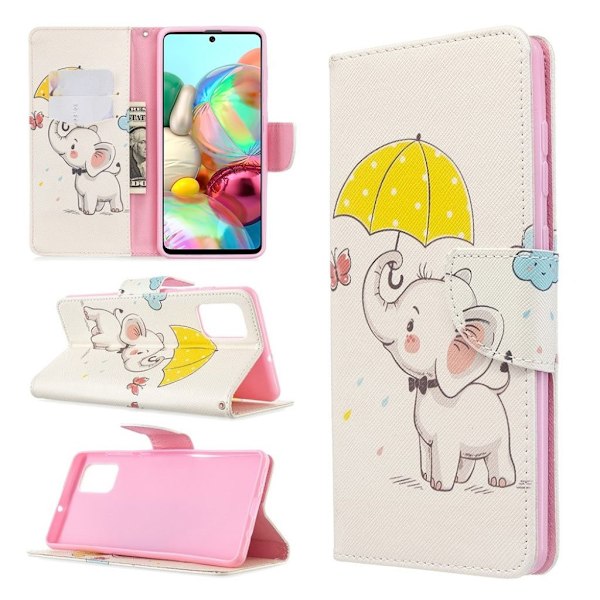 Wonderland Samsung Galaxy A71 etui – Elefant Multicolor