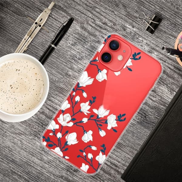 Deco iPhone 13 Suojakotelo - White Flowers Multicolor