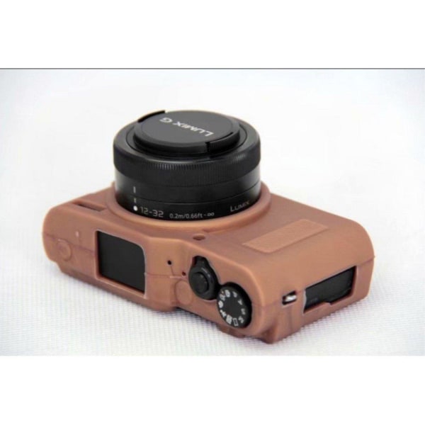 Panasonic DC-GF9KGK och Lumix DMC-GF9 kameraskydd silikon - Kaff Brun