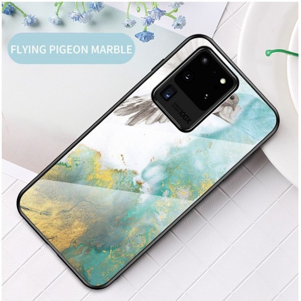 Fantasy Marmor Samsung Galaxy S20 Ultra skal - Flygande Duva multifärg