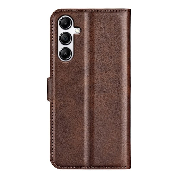 Hållbart konstläder Samsung Galaxy A34 5G fodral med plånbok - Brun Brun
