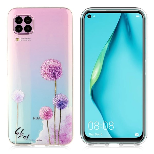 Deco Huawei P40 Lite / Huawei Nova 6 SE skal - Maskros Mönster Rosa