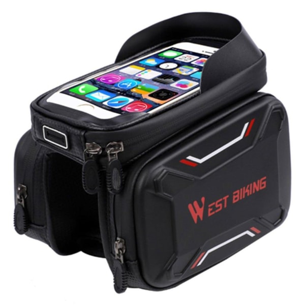 WEST BIKING waterproof bicycle bike mount bag with touch screen Röd