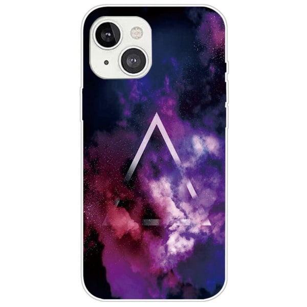 Deco iPhone 14 case - Triangle and Fog Purple