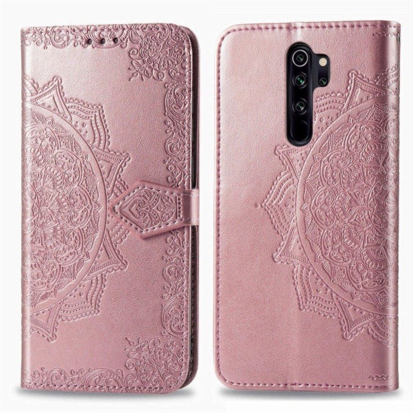 Mandala Xiaomi Redmi Note 8 Pro etui - Guld Pink