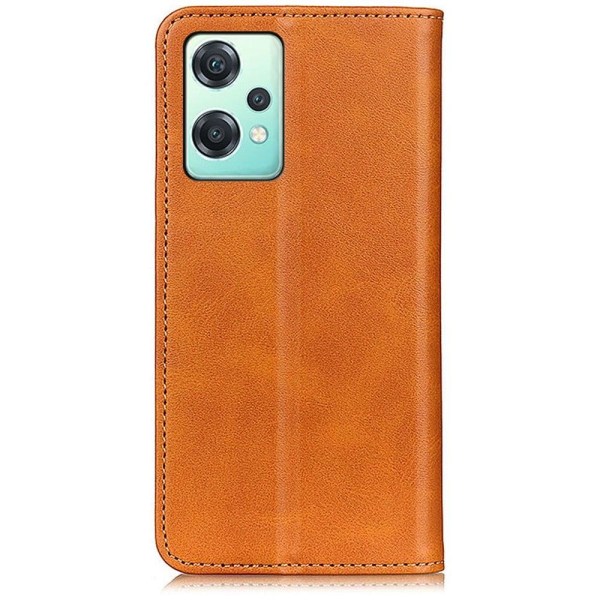 Wallet-style genuine leather flipcase for OnePlus Nord CE 2 Lite Brown