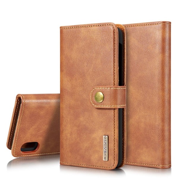 DG.MING Samsung Galaxy A10 2-in-1 kotelot - Ruskea Brown