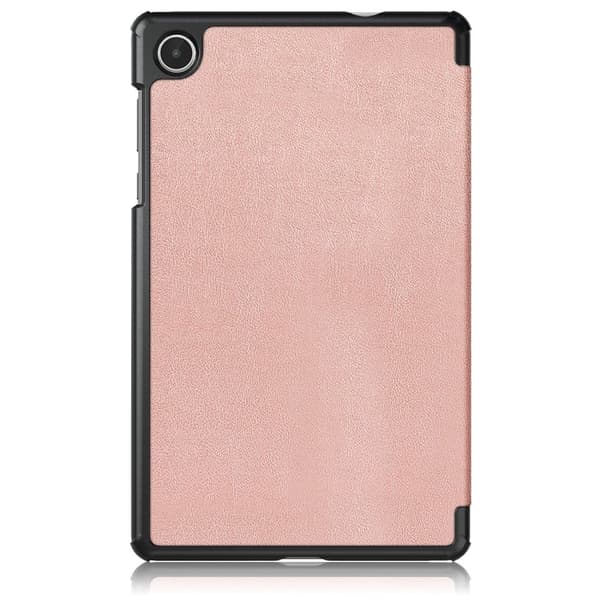 Tri-fold läderfodral för Lenovo Tab M8 (Gen 4) - Roséguld Rosa