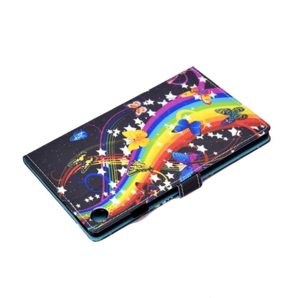 Lenovo Tab M10 FHD Plus pattern printing leather case - Colorful Multicolor