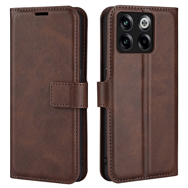 Læderetui med Pung til OnePlus Ace Pro / 10t - Brun Brown