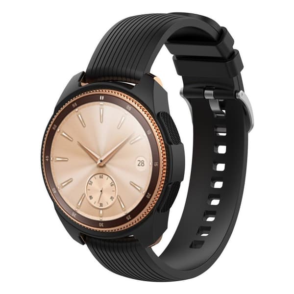 Samsung Galaxy Watch (42mm) blødt silikone etui - Sort Black