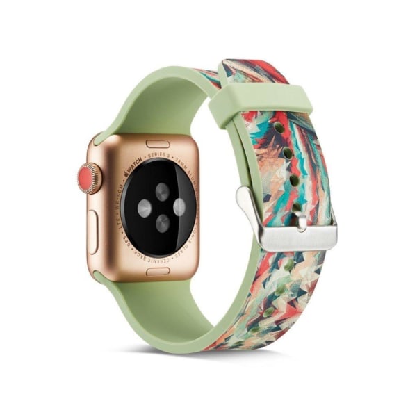 Apple Watch Series 4 40mm erstatnings urrem i silikone med mønst Multicolor
