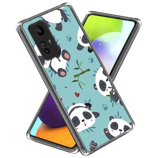 Deco Xiaomi Redmi Note 12S skal - Söta Pandor Blå