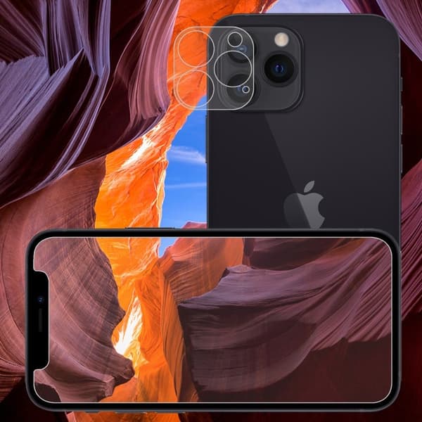 Linsskydd för iPhone 13 Pro HD AGC-kamera i glas Transparent