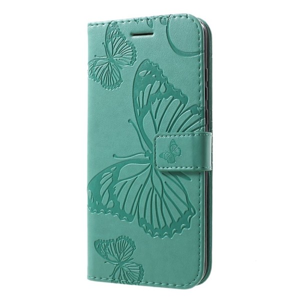 Butterfly läder Huawei P30 Lite fodral - Grön Grön