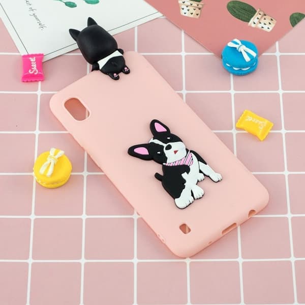 Cute 3D Samsung Galaxy A10 / M10 kuoret - Koira Pink