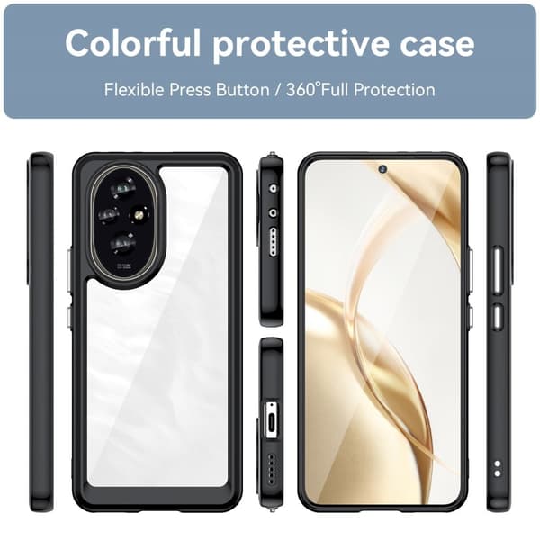 Blødt og mat Honor 200 cover - Sort Black