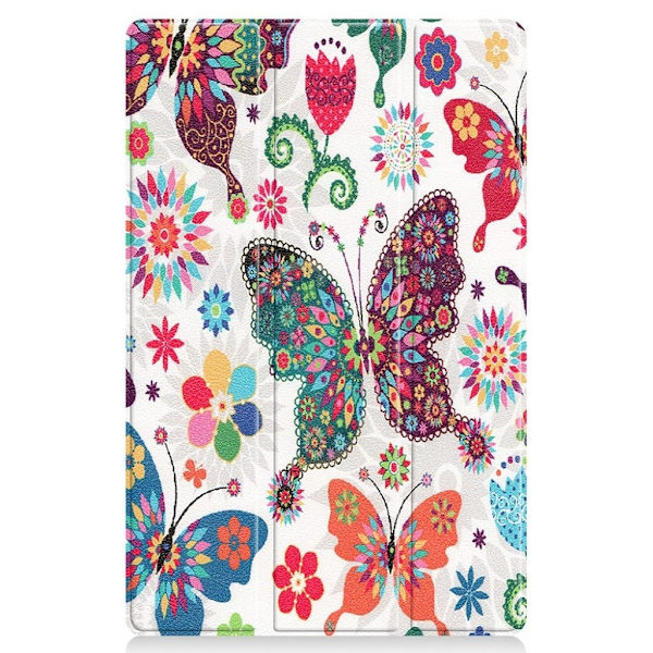 Lenovo Tab P11 Mønstret Lær Flippetui - Sommerfugl Multicolor