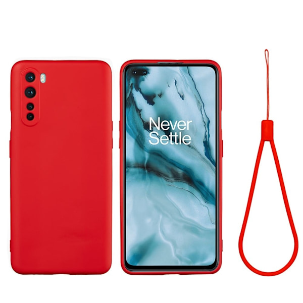 Matta nestesilikoninen kuori OnePlus Nord - Punainen Red
