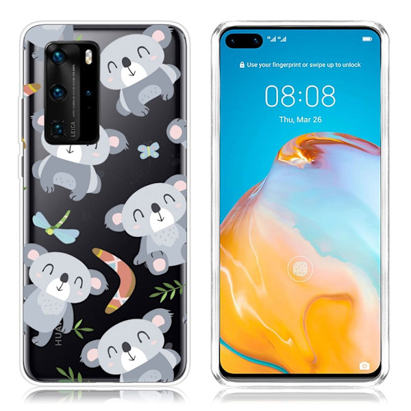 Deco Huawei P40 deksel - Koala Silver grey