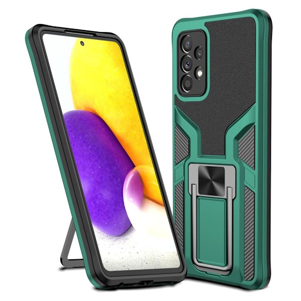 Shockproof Hybrid Suojakuori With Kickstand For Samsung Galaxy A72 5G - Vihreä Green